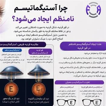 چرا آستیگماتیسم نامنظم ایجاد می شود؟
